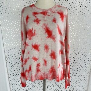 Lisa Todd The Spritz Linen Blend Tie-Dye Crew Neck